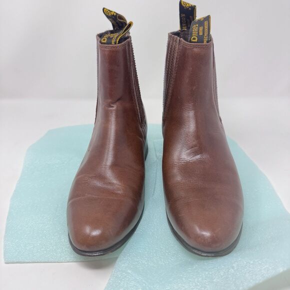 Diego’s Botines Bissett Brown Leather Boots Size MX 25, US Women 8, US Men 7-7.5 - Picture 2 of 11